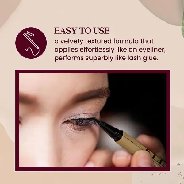 KLINQE Black Nano Grip Lash Glue Liner -Contact Lens Friendly - Image 3