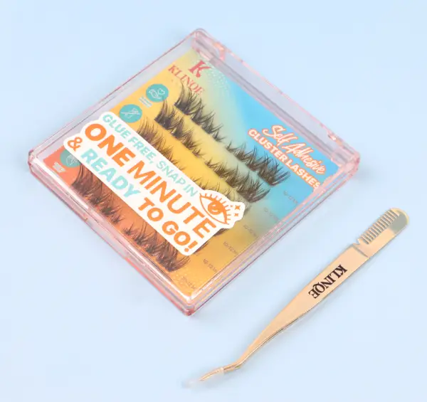 Klinqe Self Adhesive Cluster Lashes - Golden Hour Glam - Image 2