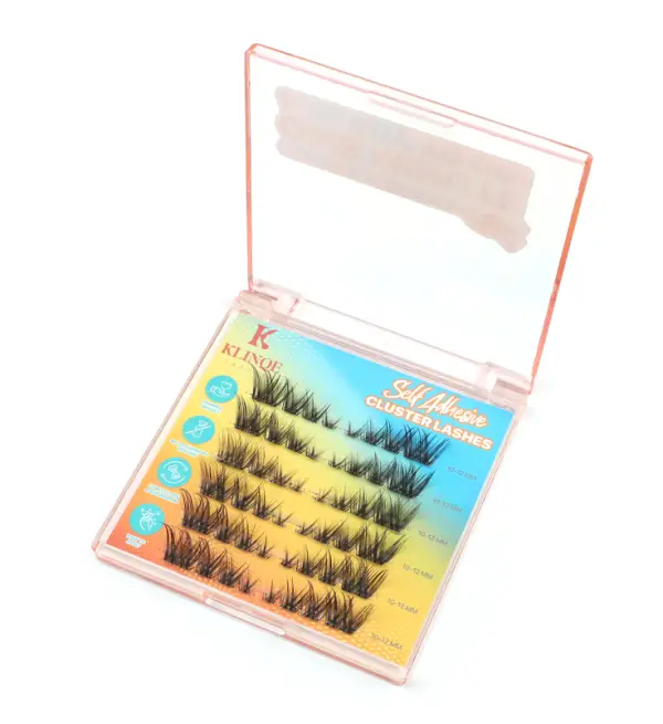 Klinqe Self Adhesive Cluster Lashes - Golden Hour Glam - Image 3